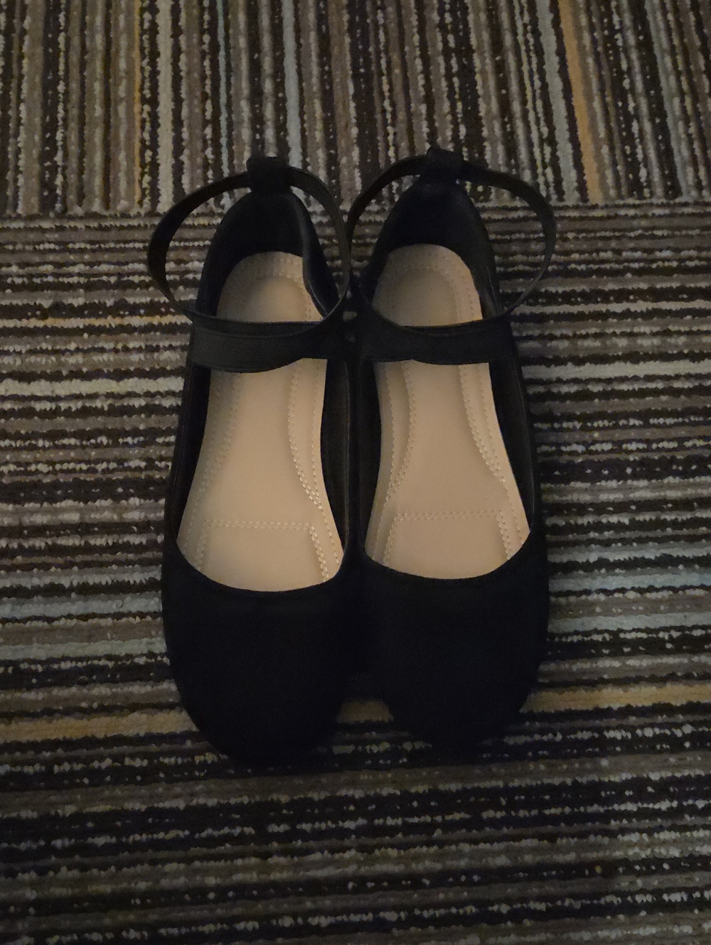 SHEIN Black Mary Jane Flats with Ankle Strap